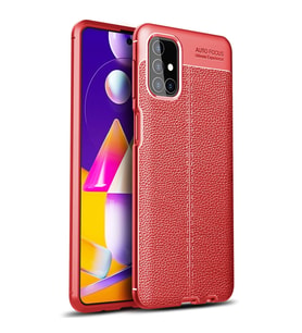 Samsung Galaxy M31s Kılıf Auto Focus Kapak - Kırmızı