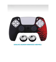 Ps5 Ps4 Ps3 Xbox One S x Ns 2 Çift Analog Koruyucu Futbol Desenli Gamepad Silikon Başlık