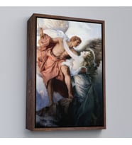 Çerçeveli Gün Doğumu Yıldızı Herbert James Draper Dekoaratif Duvar Tablosu (Kahverengi)