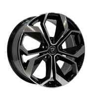AKD-A5168-03 7.0x17" 5x114.3 ET45 66.1 Black Machined 17 İnç Jant Takımı (4 Adet)
