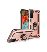 Samsung Galaxy S21 FE Uyumlu Kılıf Zore Vega Kapak (Rose Gold Altın)