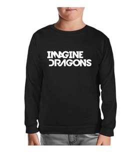 Imagine Dragons - Logo Siyah Çocuk Sweatshirt