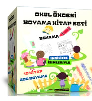 Okul Öncesi Boyama Kitapları Seti (10 Kitap)