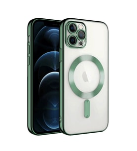 İphone 13 Kılıf Kross Magneticsafe Kapak - Koyu Yeşil