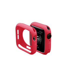 Apple Watch 42mm Silikon Alt Kasa - Kırmızı