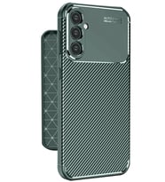 Pilelistore   Samsung Galaxy A56 Kılıf Auto Focus Karbon Kapak - Koyu Yeşil