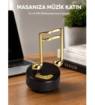 Altın Nota Temalı Müzik Kutusu Müzikli Hediyelik Yeni Nesil