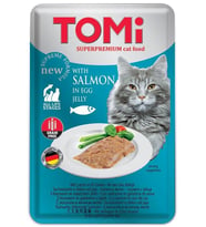 Tomi Kedi Somon Ve Yumurta Tahılsız Pouch Mama 100gr (pate)