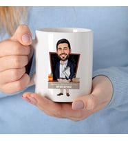 Kişiye Özel Erkek Öğretmenler İçin Karikatürlü Bardak