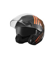 Motosiklet Yarım Açık Kask Güneş Vizörlü Motor Kask Track