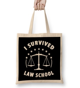 I Survived Law School Bez Çanta Uzun Saplı