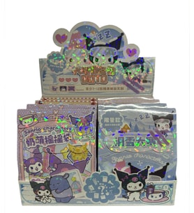 Sanrio Kuromi Işıldayan Sticker Mini Defter, Notluk, Kalem Sürpriz Hediye Paketi Seti