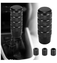Üniversal 9.5 cm JDM Metal Spor Vites Topuzu Aparatlı Alüminyum Otomatik-Manuel Vites Kolu Siyah