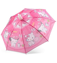 Almera Pvc Kılıflı Kız Çocuk Şemsiyesi - Happy Cat Pembe - Pembe