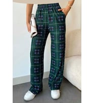Mikro Süet Kadın Pijama Altı Tek Alt S1 (Yeşil)