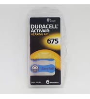 Duracell 675 Numara İşitme Cihaz Pili Kulaklık Pili 6'lı