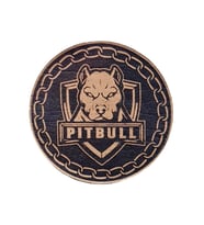 PİTBULL - Deri PEÇ2 - Arma - Askeri Patch pitbul peç patch 8 cm Çap (Bej)
