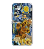 Samsung Galaxy A54 Uyumlu Van Gogh Tasarımlı Şeffaf Telefon Kılıfı