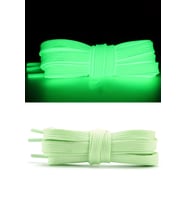 Fosforlu Neon Yeşil 1 cm Kalınlığında 1 Çift Yassı Spor Ayakkabı Bağcığı