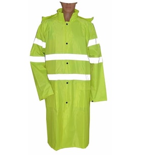 PVC Yağmurluk Reflektörlü (Neon Sarı)
