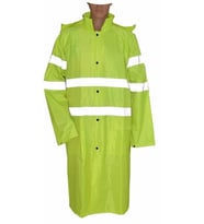 PVC Yağmurluk Reflektörlü (Neon Sarı)