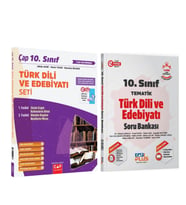 Çap Yayınları 10.Sınıf Türk Dili ve Edebiyatı Konu ve Soru Bankası Seti 2 Kitap