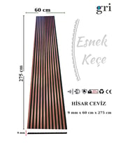 AHŞAP AKUSTİK LAMBİRİ PANEL (Koyu Ceviz)