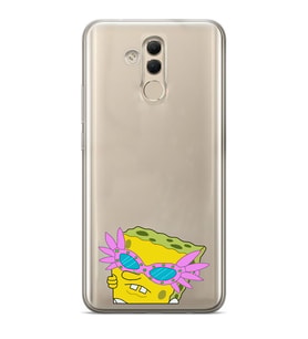 Huawei Mate 20 Lite Uyumlu Baskılı Yumuşak Silikon Şeffaf Telefon Kılıfı