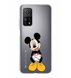 Xiaomi Mi 10 T Uyumlu Kapak Mickey Mouse Tasarımlı Şeffaf Silikon Kılıf