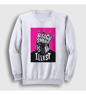 Presmono Unisex Beyaz Biggie The Notorious BIG Sweatshirt 40678tt