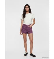 LCW Jeans Mor Regular Fit Kadın Jean Şort