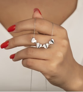 925 Ayar Gümüş Diamond Kolye