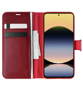 Microsonic Xiaomi Redmi Note 14 5G Kılıf Delux Leather Wallet Kırmızı (Kırmızı)