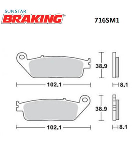 YARI METALİK FREN BALATASI / YAMAHA / WR R / X / 125cc / ÖN  / 2009-2010-2011-20