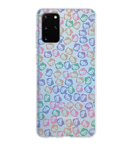 Samsung Galaxy S20 Plus Kapak Hello Kitty Tasarımlı Şeffaf Silikon Kılıf