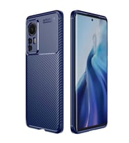 Xiaomi Mi 12 Kılıf Karbon Silikon Case Kapak (Lacivert)
