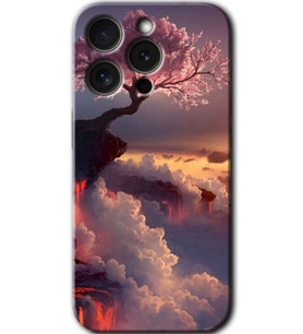 iPhone 15 Pro Uyumlu Kılıf HD Desen Baskılı Arka Kapak - Uçurumdaki Hayat