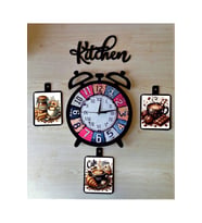 Bilge Ahşap Dekoratif Mutfak Saati (kitchen) (Siyah)
