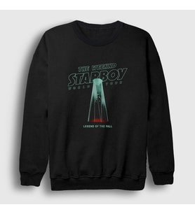 Presmono Unisex Siyah Legend The Weeknd Sweatshirt 158721tt