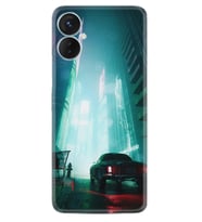 Tecno Spark 9T Kılıf Silikon Desen Özel Seri Night Cars 1619