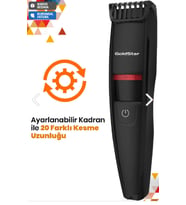 GoldStar Bello Gs-7006 Kablosuz Şarjlı 20 Kademeli Saç Ve Sakal Şekillendirici Kesme Makinesi
