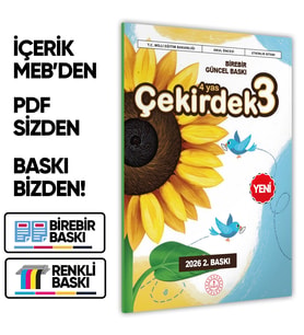 2026 4 Yaş Okul Öncesi MEB Etkinlik Kitabı Çekirdek 3 Eğlenceli ve Öğretici Aktiviteler BASKI ÜCRETİ