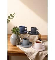 Keramika River Stackable Çay Takımı 8 Parça 4 Kişilik 324-399-627-950