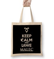 Shadowhunters Keep Calm And Love Malec Bez Çanta Uzun Saplı