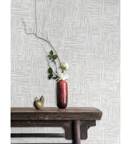 MUSE Koleksiyonu 25101-1 Gri Dokulu Silinebilir Nonwoven Vinil Duvar Kağıdı (Düz Gri)