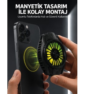 Soğutma Teknolojili RGB Işıklı Telefon Soğutucu