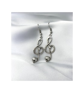 Gotik Tarz Sol Anahtarı / Nota Küpe
