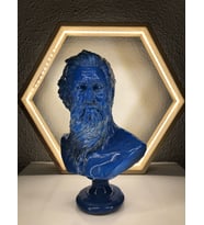 Poseidon 'Blue Wave' Dekoratif Heykel, Pop Art Roma Yunan Heykelleri