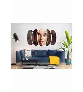 KADIN SAÇ MODELİ KUAFÖR MDF TABLO-1042