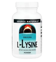 Source Naturals, L-Lysine Powder  (100 gr) Made ın Usa. (Renksiz)